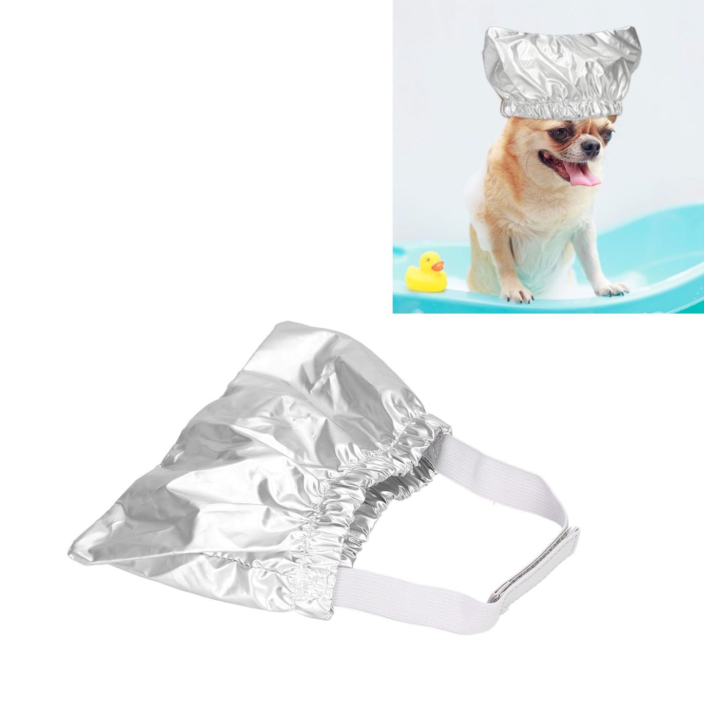 Cat Bathing Hat Waterproof Anti Ear Adjustable Breathable Polyester Pet