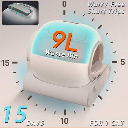 65L Automatic Self-Cleaning Cat Litter Box | Smart App