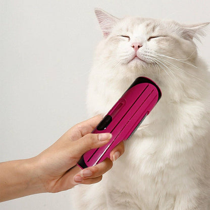 Red Pet Deshedding Roll Comb | Self-Cleaning | Cats & Dogs | Fur