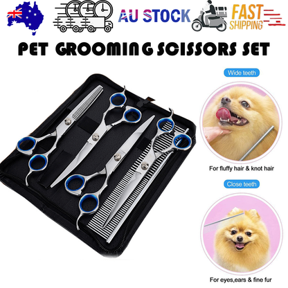 Professional Pet Grooming Scissors Set