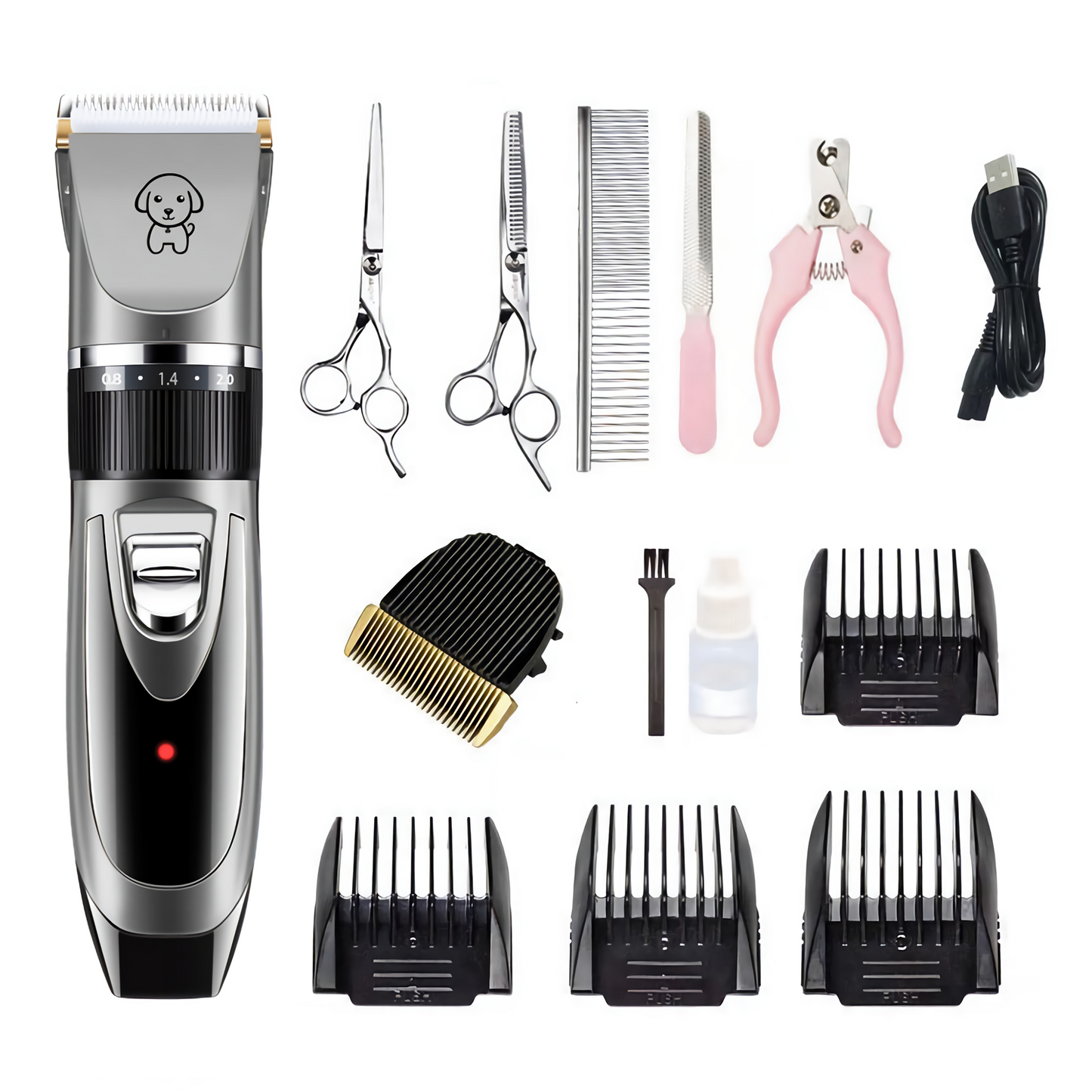 Electric Dog & Cat Grooming Kit | Clippers & Accessories