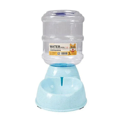 Blue 3.8L Automatic Pet Water Feeder | Dog & Cat Dispenser Bowl Bottle