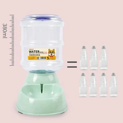 Blue 3.8L Automatic Pet Water Feeder | Dog & Cat Dispenser Bowl Bottle