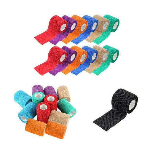 12 Pack Self-Adhesive Cohesive Wrap Bandage for Pets