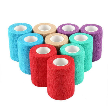 12 Pack Self-Adhesive Cohesive Wrap Bandage for Pets
