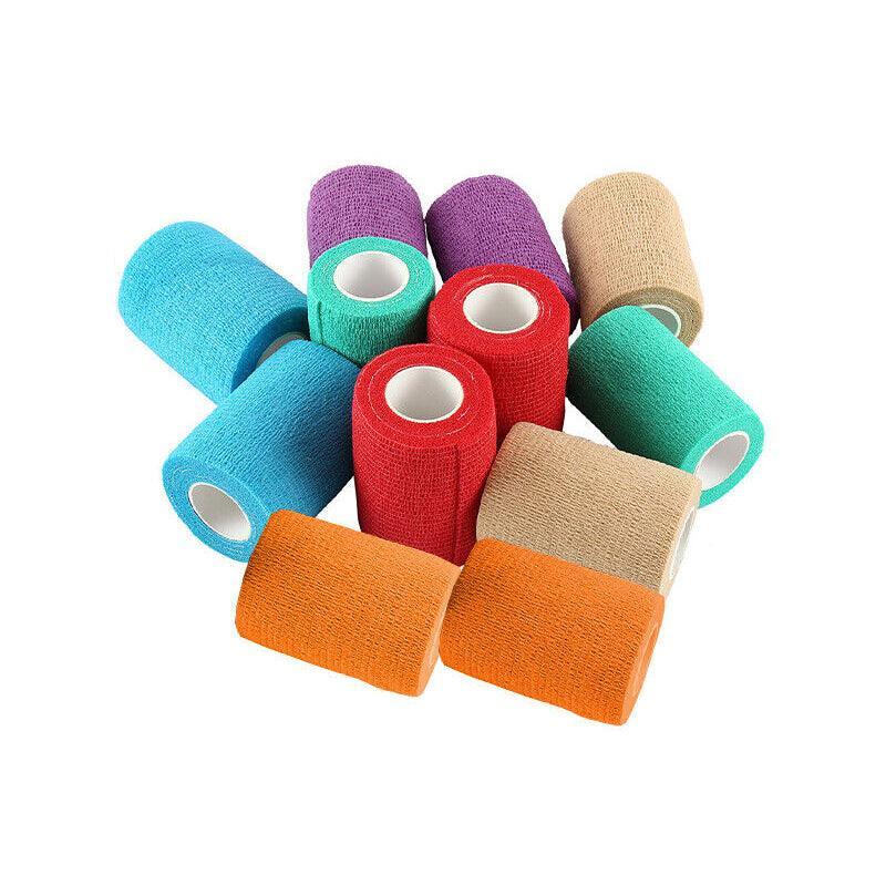 12 Pack Self-Adhesive Cohesive Wrap Bandage for Pets