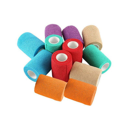 12 Pack Self-Adhesive Cohesive Wrap Bandage for Pets