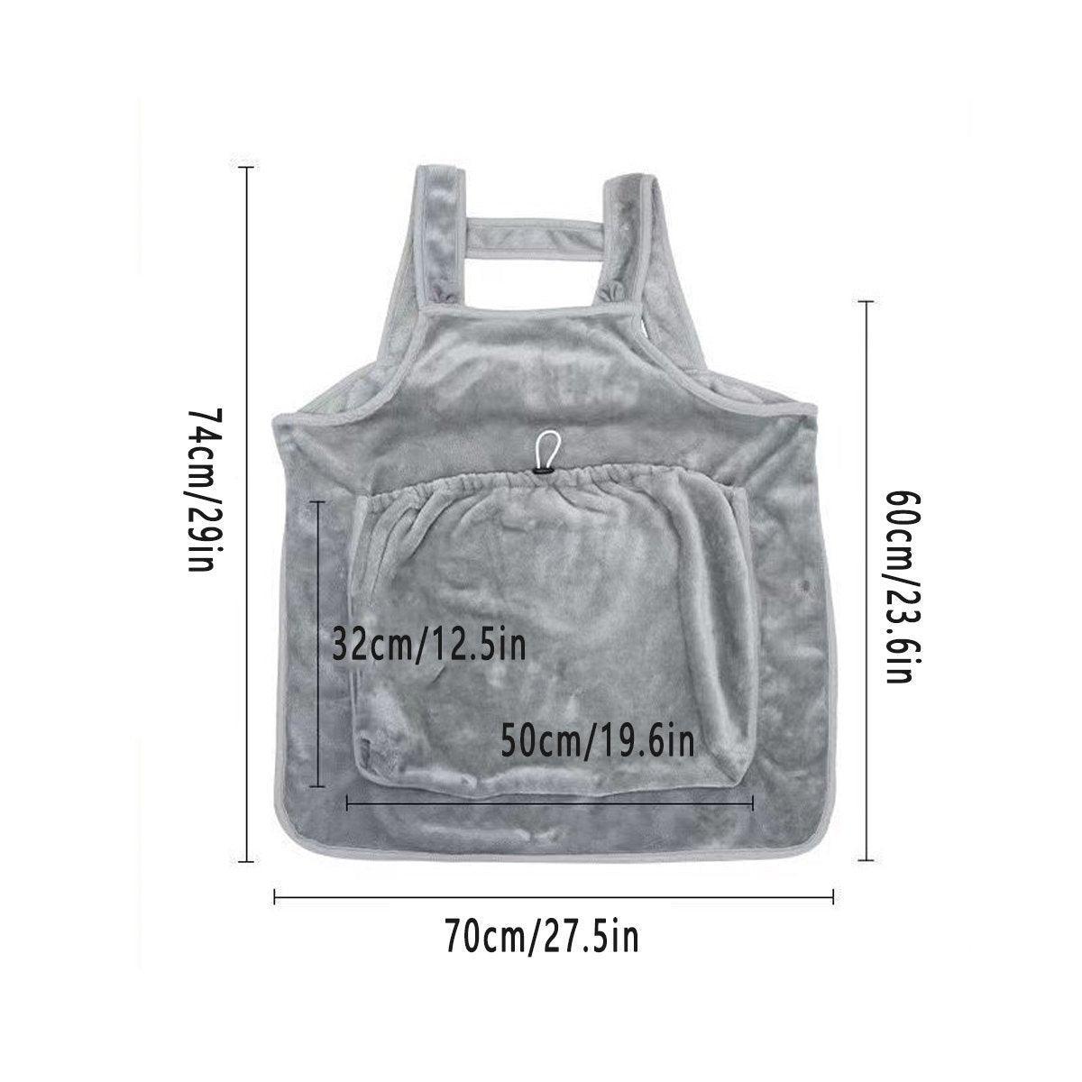 Non-Stick Cat Grooming Apron | No-Hole Design
