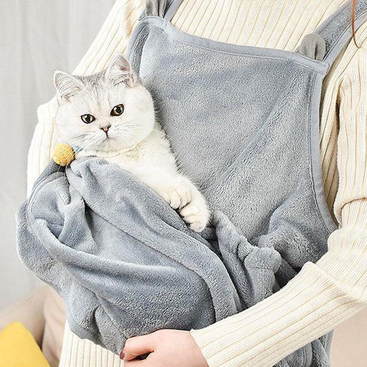 Non-Stick Cat Grooming Apron | No-Hole Design