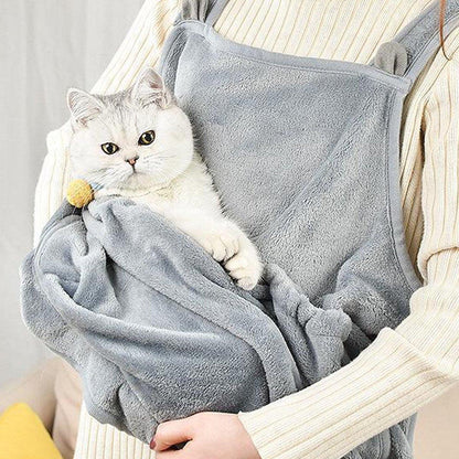 Non-Stick Cat Grooming Apron | No-Hole Design