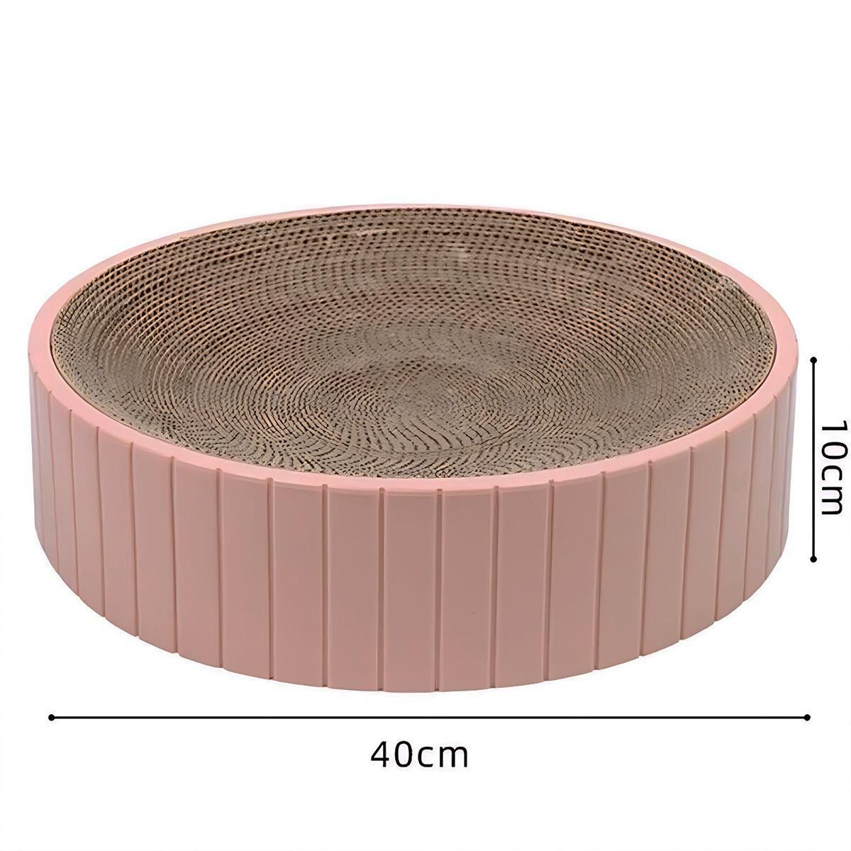 Blue 2-in-1 Round Cat Scratching Board | Cat Sofa