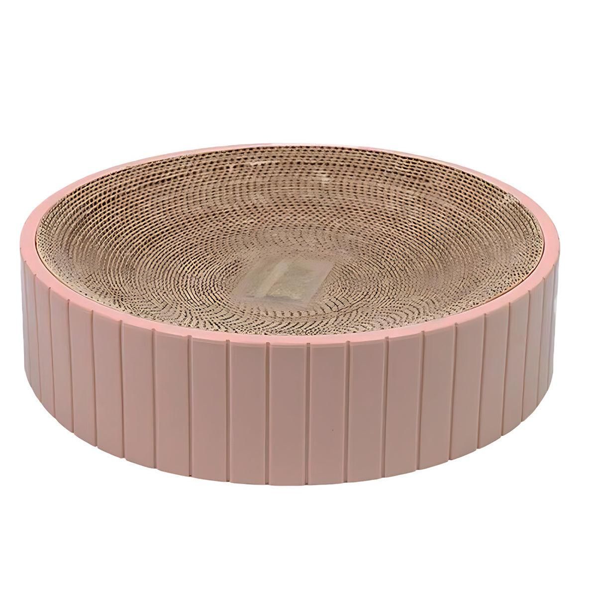 Pink 2-in-1 Round Cat Scratching Board | Cat Sofa