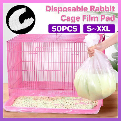 50-Pack Disposable Rabbit Cage Liner Pads | XXL Size