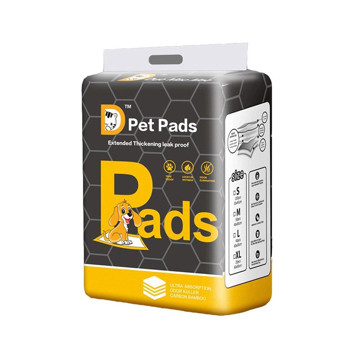 Bamboo Charcoal Deodorant Pet Pads | Dogs & Cats | 40 Pack