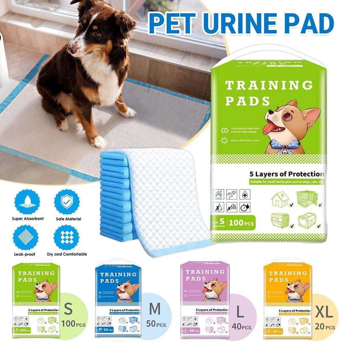Dog Puppy Training Pads | Thickened Absorbent Pee Pads | 100 Pack