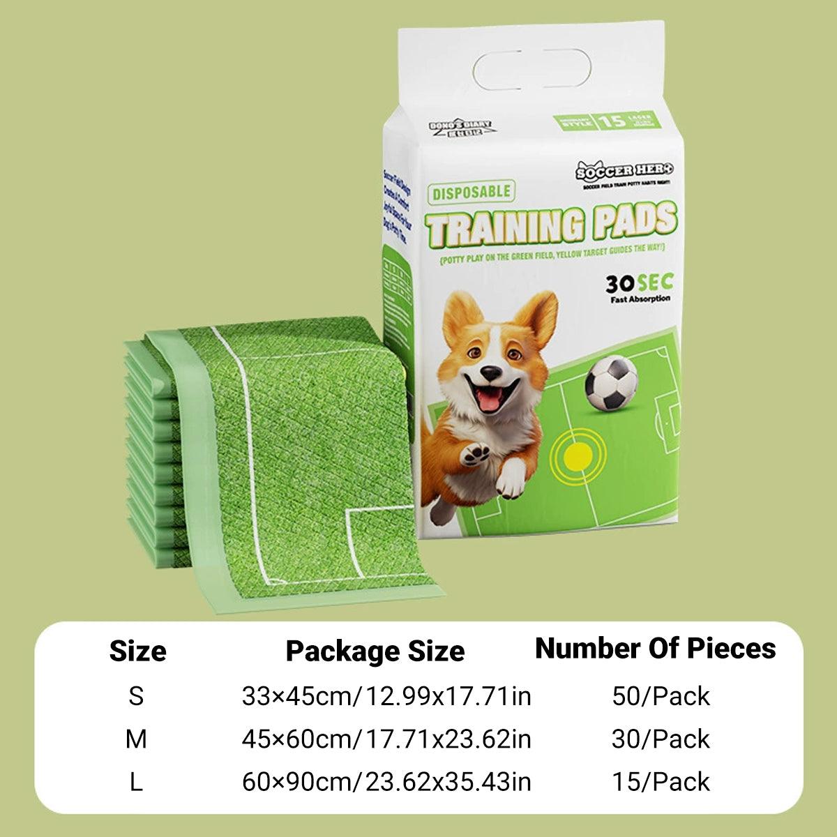 Bullseye Dog Urinal Training Pads | Leakproof | 50 Pack | Small Size