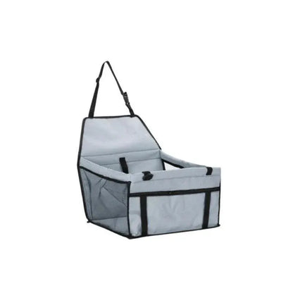 Grey Pet Car Booster Seat | Travel Carrier Basket | Cats & Dogs