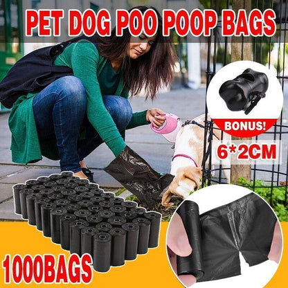 1000 Pcs Biodegradable Dog Waste Bags | Eco-Friendly Disposal Solution