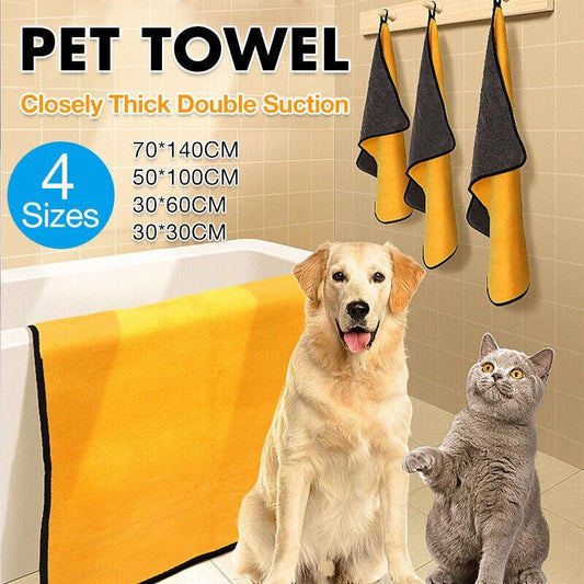 Ultra-Absorbent Microfibre Pet Drying Towel | 70x140cm | Dogs & Cats