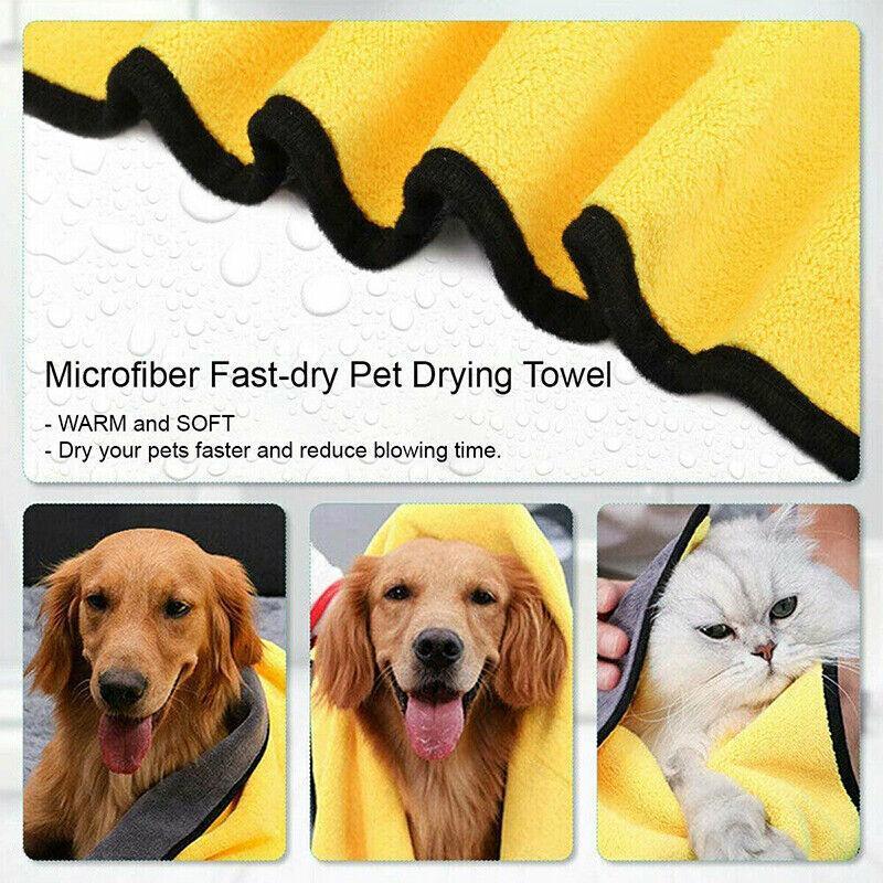 Ultra-Absorbent Microfibre Pet Drying Towel | 70x140cm | Dogs & Cats