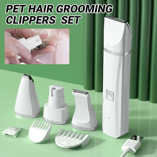 Rechargeable Professional Pet Hair Clipper Grooming Kit | Dogs & Cats