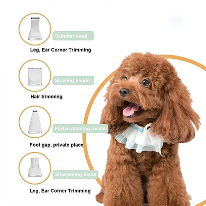 Rechargeable Professional Pet Hair Clipper Grooming Kit | Dogs & Cats