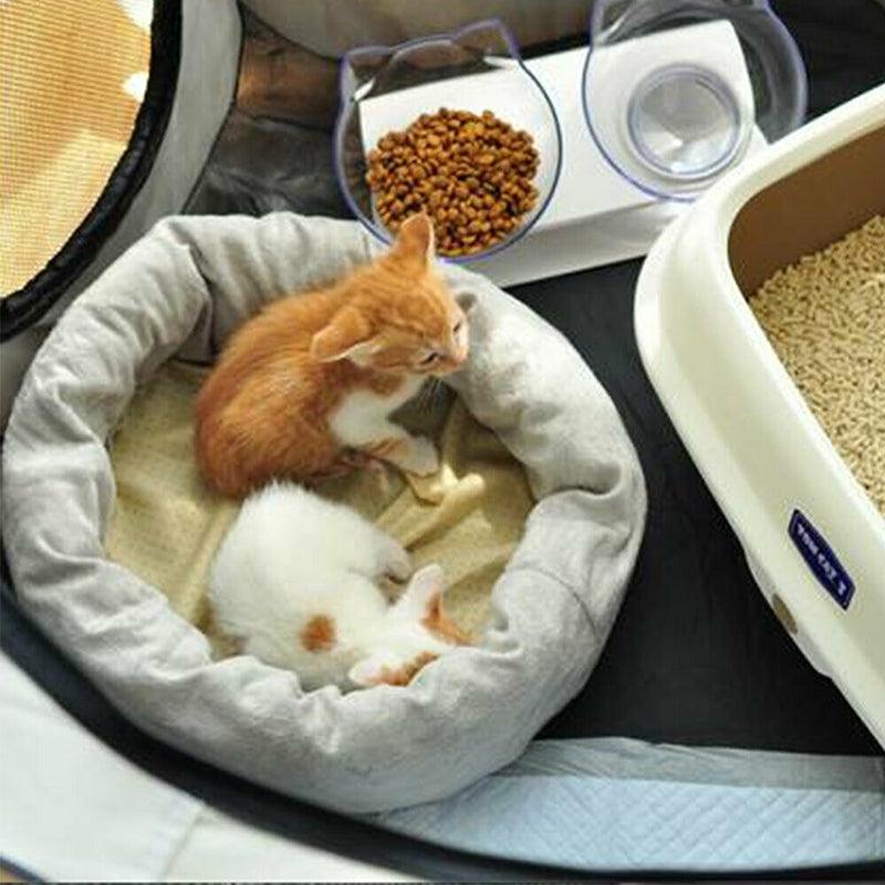 8-Panel Pet Play Tent Playpen | Dog & Cat Portable Kennel Crate