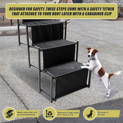 Folding Dog Car Boot Steps | All Dog Sizes
