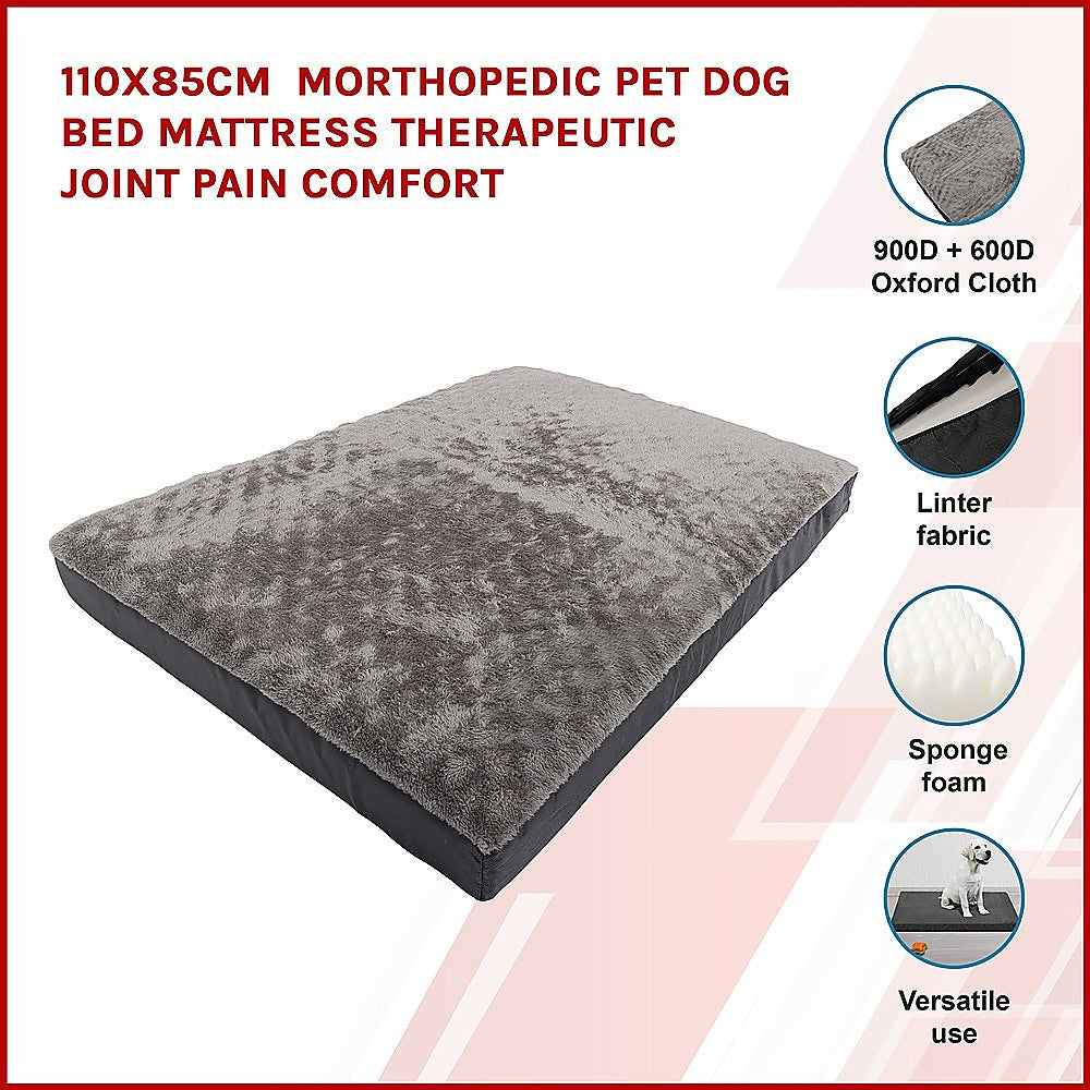 110x85cm Orthopedic Dog Bed | Memory Foam | Large Dogs