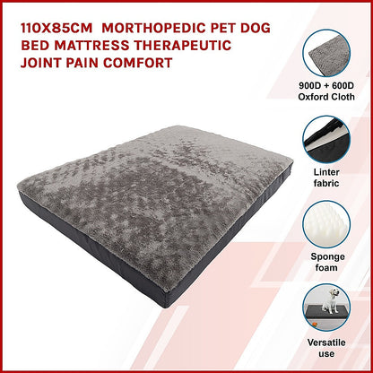 110x85cm Orthopedic Dog Bed | Memory Foam | Large Dogs