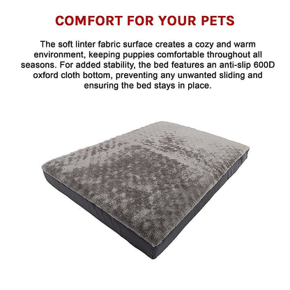 110x85cm Orthopedic Dog Bed | Memory Foam | Large Dogs