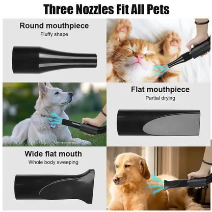 Pet Hair Dryer with Multiple Nozzles | Pink | Dog & Cat