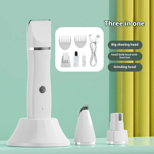 White 4-in-1 Pet Grooming Electric Clipper | Dog & Cat