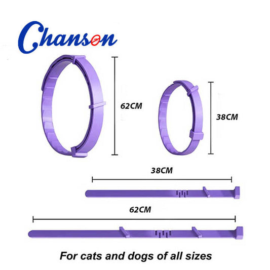 Blue Natural Calming Collar for Cats | Adjustable