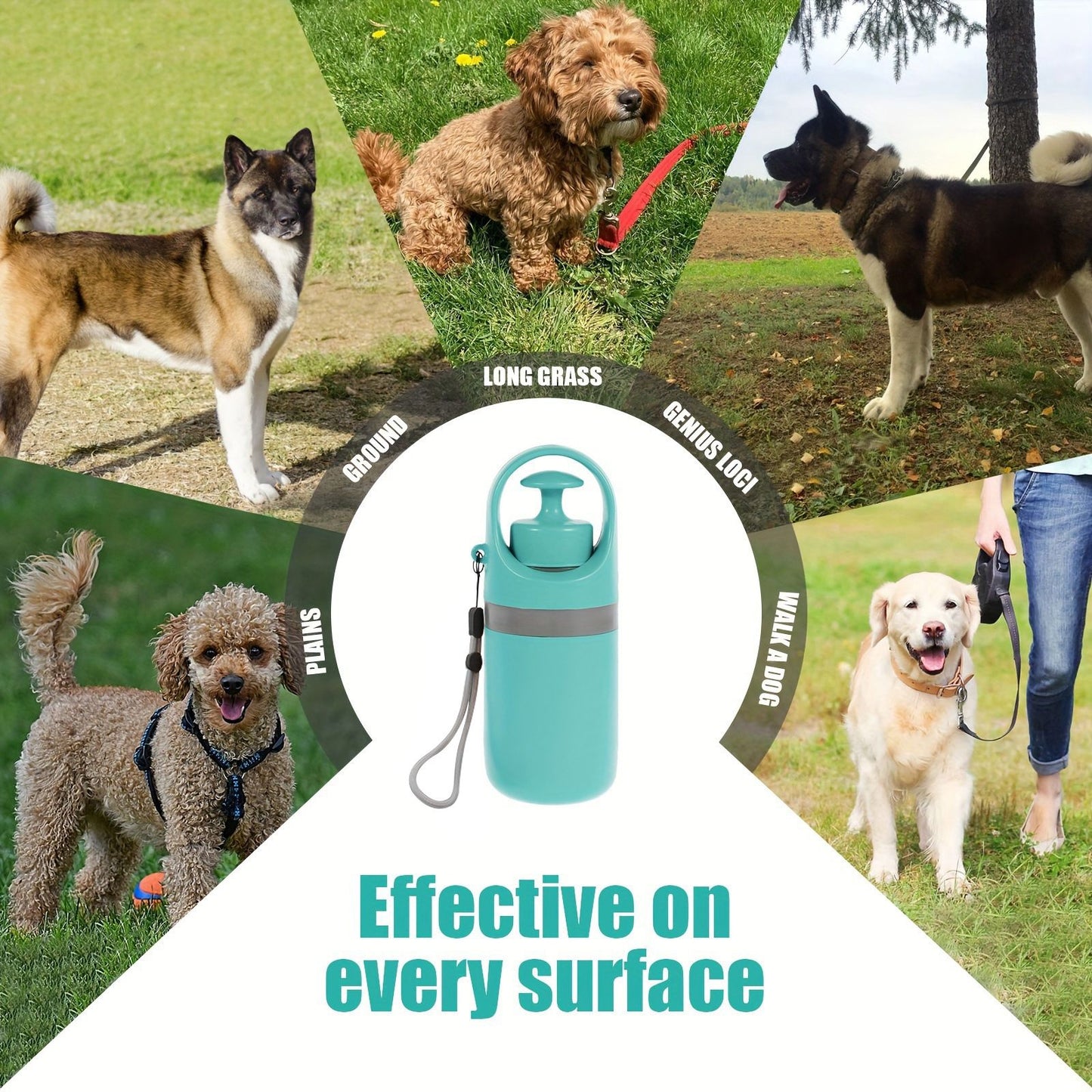 Orange 6-Claw Pet Pooper Scooper | Portable