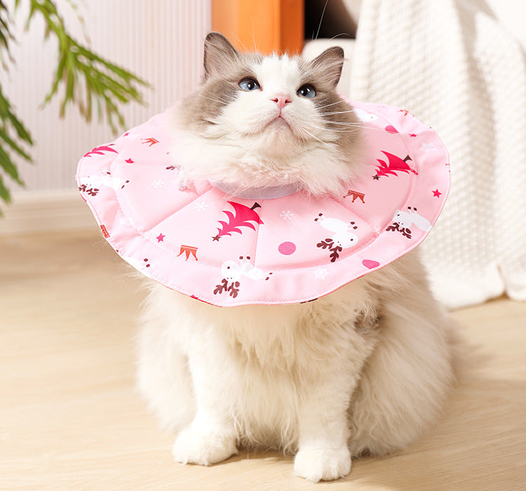 Pink Size S Waterproof Pet Recovery Collar Set (2 Pack) | Cats & Dogs