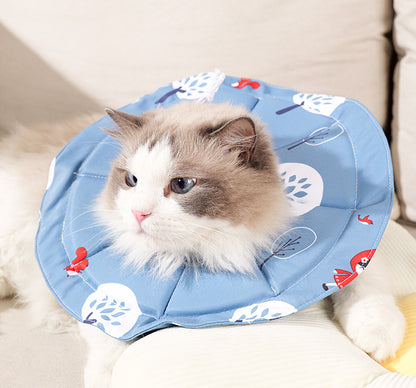 Blue Size S Waterproof Pet Recovery Collar Set (2 Pack) | Cats & Dogs