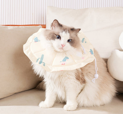 Beige Size L Waterproof Pet Recovery Collar Set (2 Pack) | Cats & Dogs