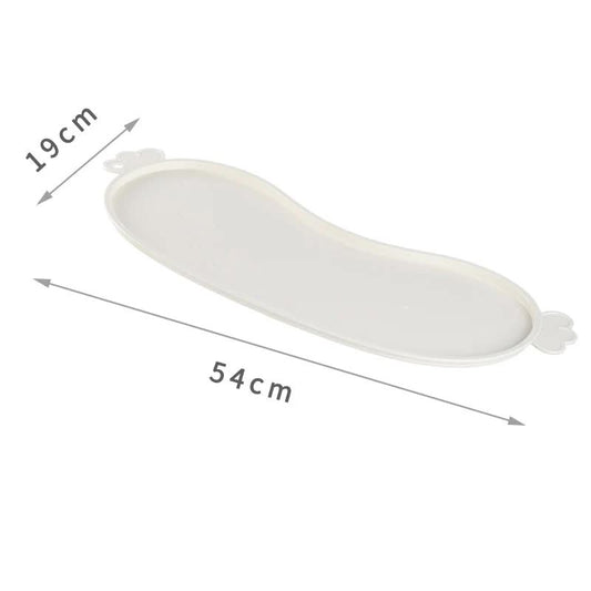 White Non-Slip Pet Feeding Mat | Dogs & Cats