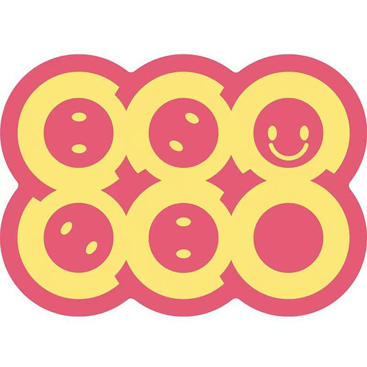 Style 2 Pink & Yellow Non-Slip Diatomite Pet Feeding Mat | 50x80cm
