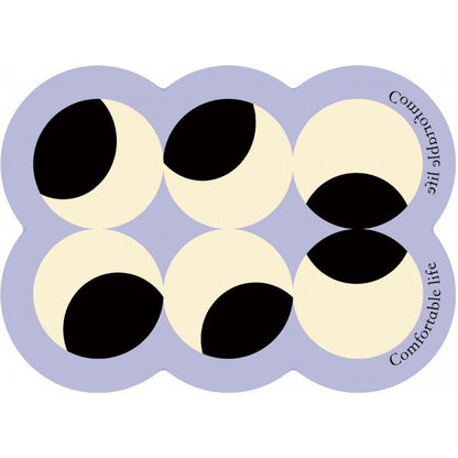 Style 3 Purple & Black Non-Slip Diatomite Pet Feeding Mat | 50x80cm