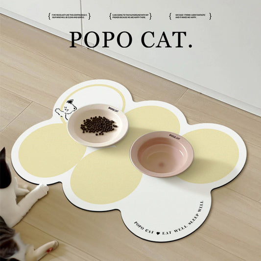 Style 3 Purple & Black Non-Slip Diatomite Pet Feeding Mat | 50x80cm