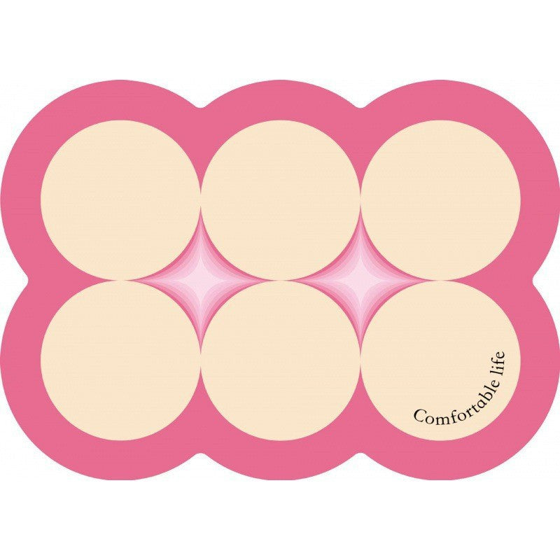 Style 4 Pink & Beige Non-Slip Diatomite Pet Feeding Mat | 50x80cm