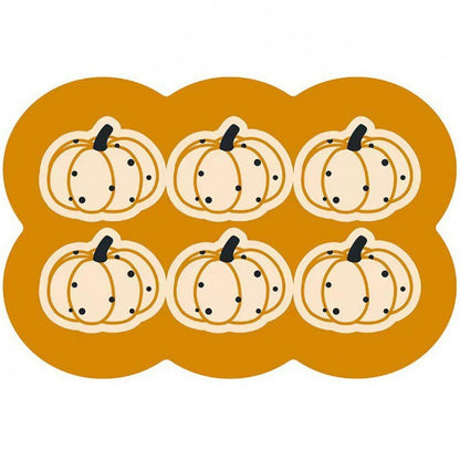 Style 8 Yellow Pumpkin Non-Slip Diatomite Pet Feeding Mat | 50x80cm
