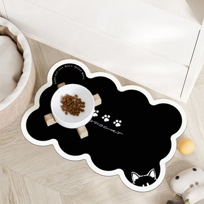 Style 11 Colourful Emoticons Non-Slip Diatomite Pet Feeding Mat