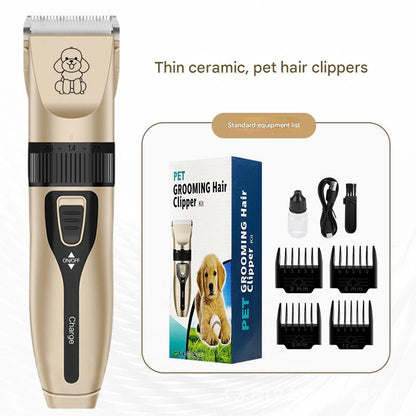 Gold Professional Pet Grooming Clipper Kit | 5-Speed