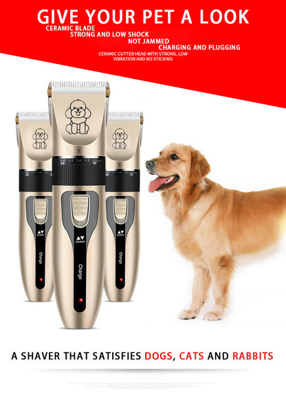 Grey Professional Pet Grooming Clipper Kit | 5-Speed