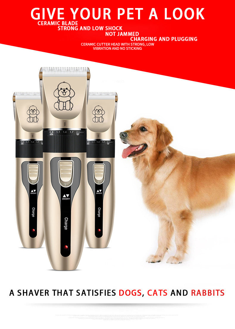 White Professional Pet Grooming Clipper Kit | 5-Speed