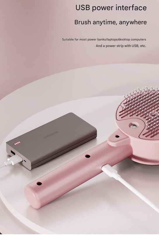 Pink Rechargeable Pet Grooming Brush | Dogs & Cats