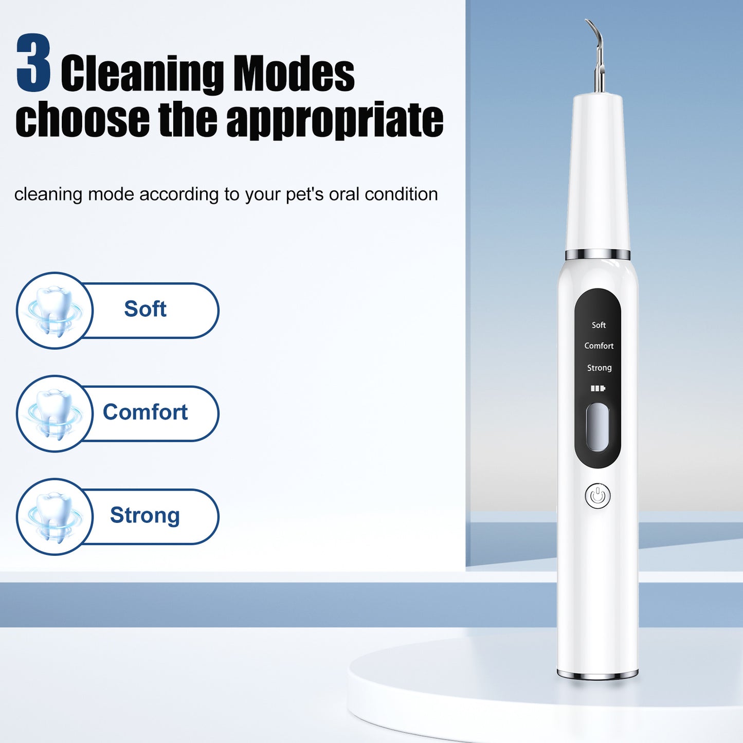 Black Professional Pet Dental Cleaning Kit | Dog & Cat